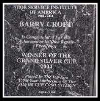 Silver Cup Plaque